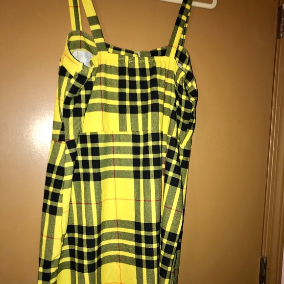 Plaid Strappy Plaid Pencil Dress - Picture 4 of 5